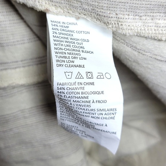 Prana Grace Trail Dress L Organic Cotton Hemp Blend Midi Travel Adventure Work - Picture 5 of 10